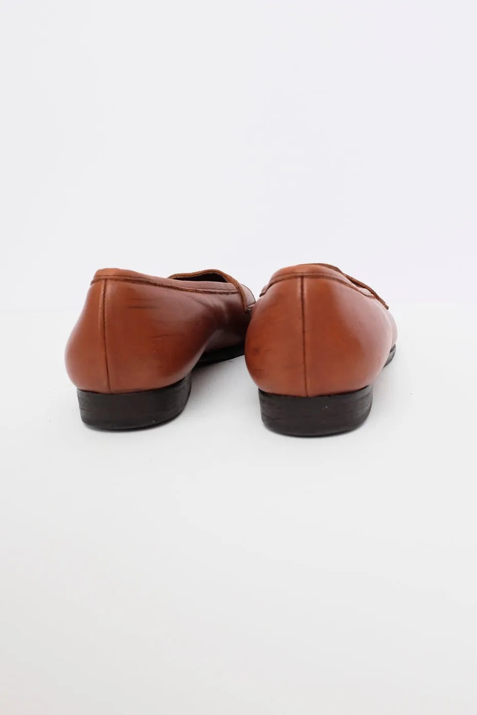 0001_COGNAC 38 LEATHER SLIPPER