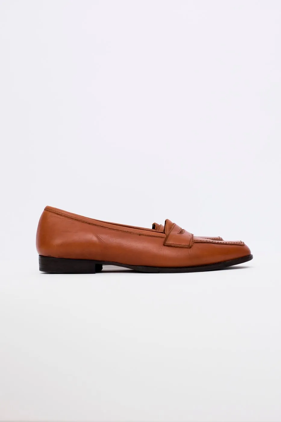 0001_COGNAC 38 LEATHER SLIPPER