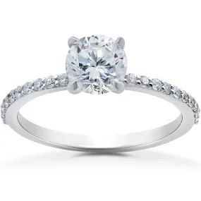 1 1/4 ct Lab Grown Diamond Sophia Engagement Ring 14k White Gold