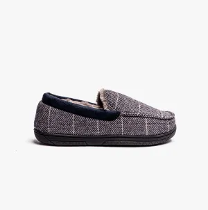 AARON Mens Slippers Navy