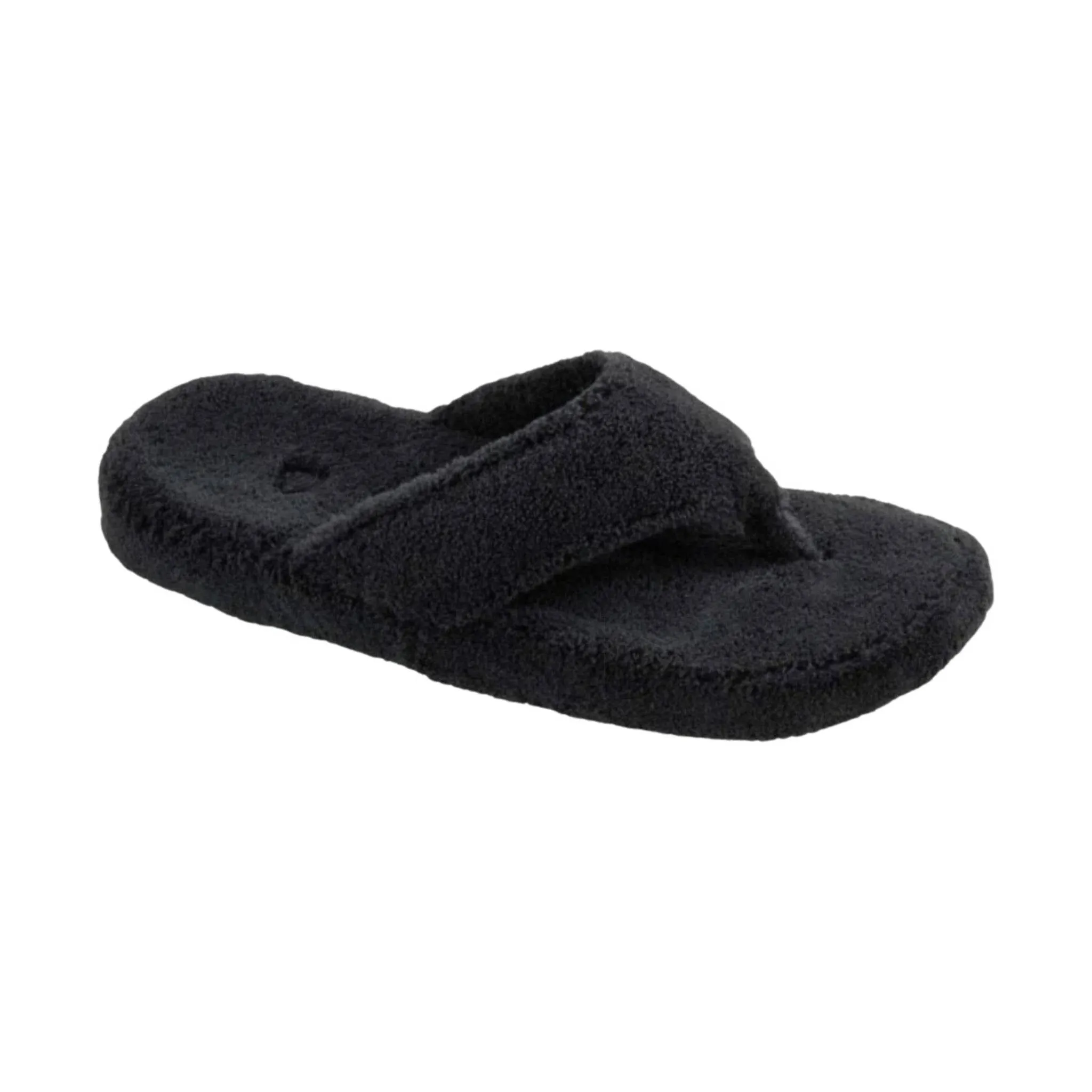 Acorn Women's Spa Thong Slipper - Black FINAL SALE