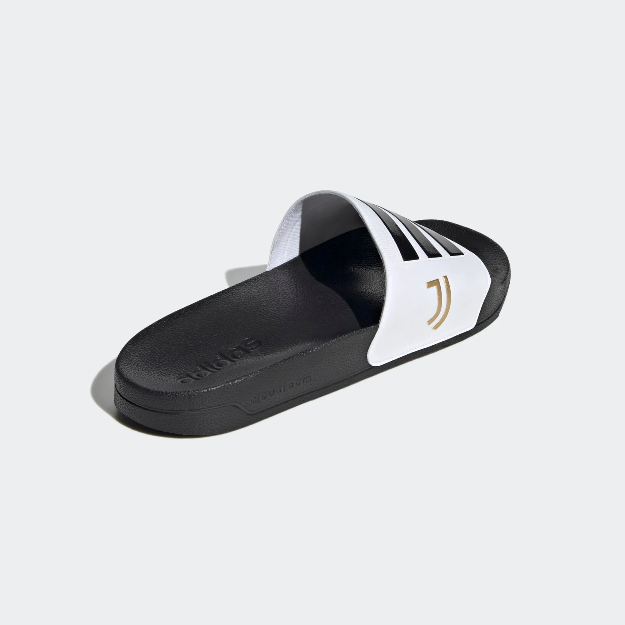 ADILETTE SHOWER SLIDES Cloud White / Core Black / Matte Gold-Fw7075