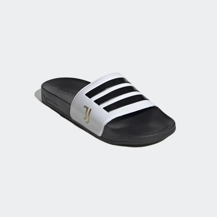 ADILETTE SHOWER SLIDES Cloud White / Core Black / Matte Gold-Fw7075