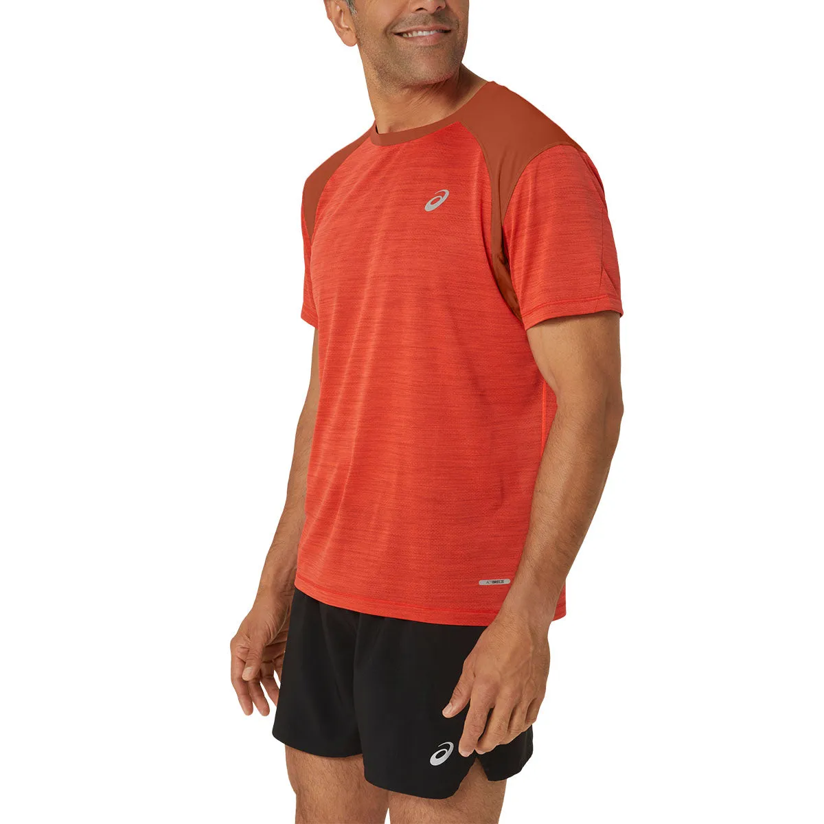 Asics Road Ss Top Men True Red Spice Latte    