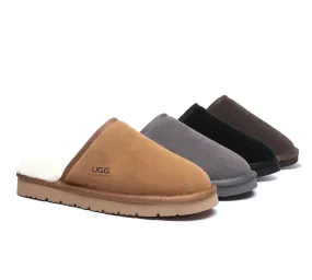 AUSTRALIAN SHEPHERD® UGG Men Sheepskin Wool Slippers Cruz