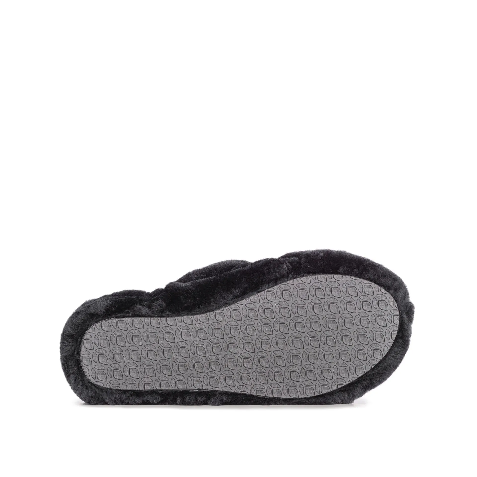 AVA BLACK SHEEPSKIN SLIPPER SLING BACK