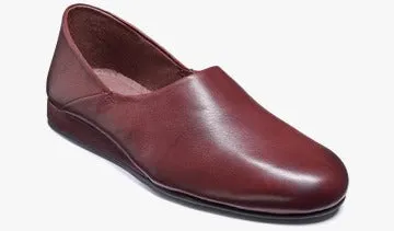 Barker Elm Leather Slipper - Burgundy Calf