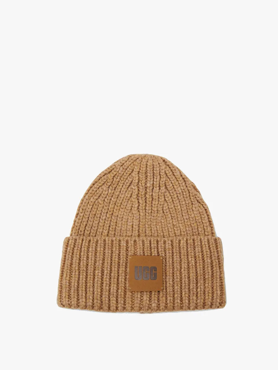 CHUNKY RIB BEANIE - CAMEL