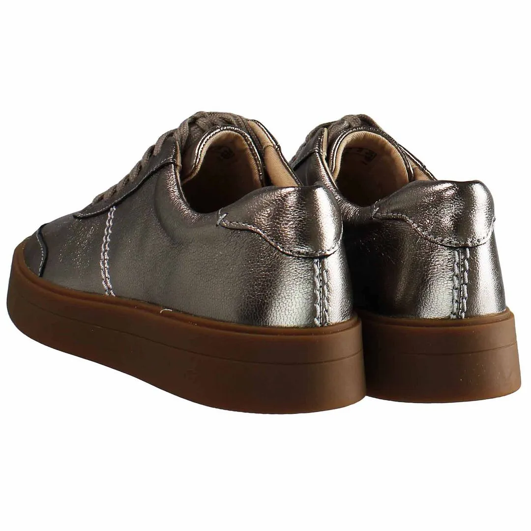 Clarks Hero Walk Womens Silver Trainers