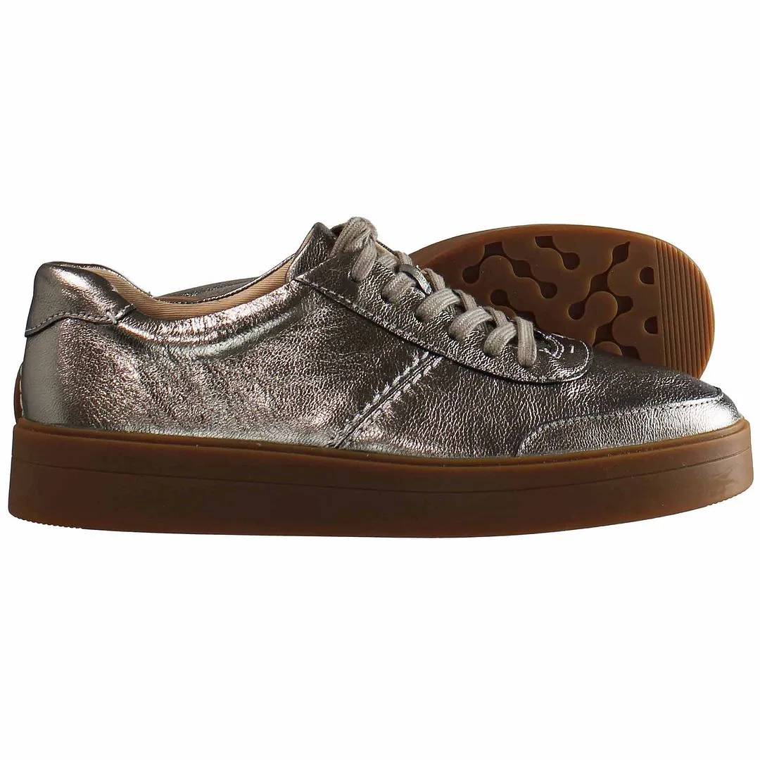 Clarks Hero Walk Womens Silver Trainers