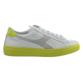 Diadora Montecarlo H Color Block Womens White/Tellow Trainers