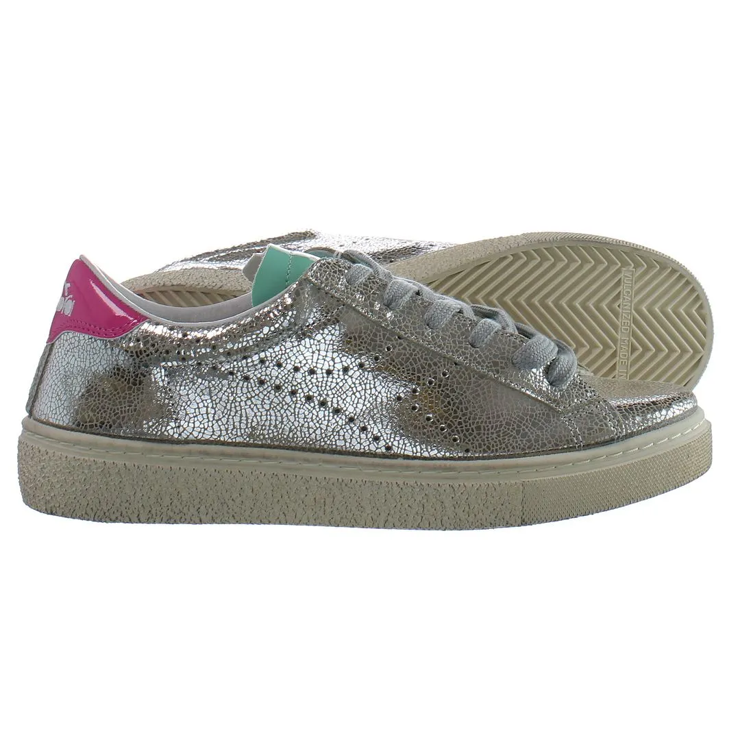 Diadora Montecarlo H Lame' Womens Silver Trainers