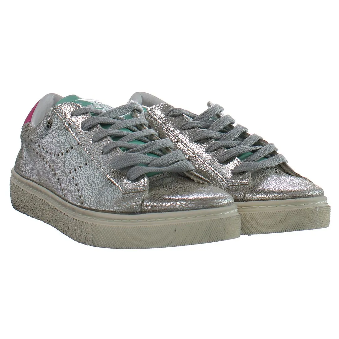 Diadora Montecarlo H Lame' Womens Silver Trainers