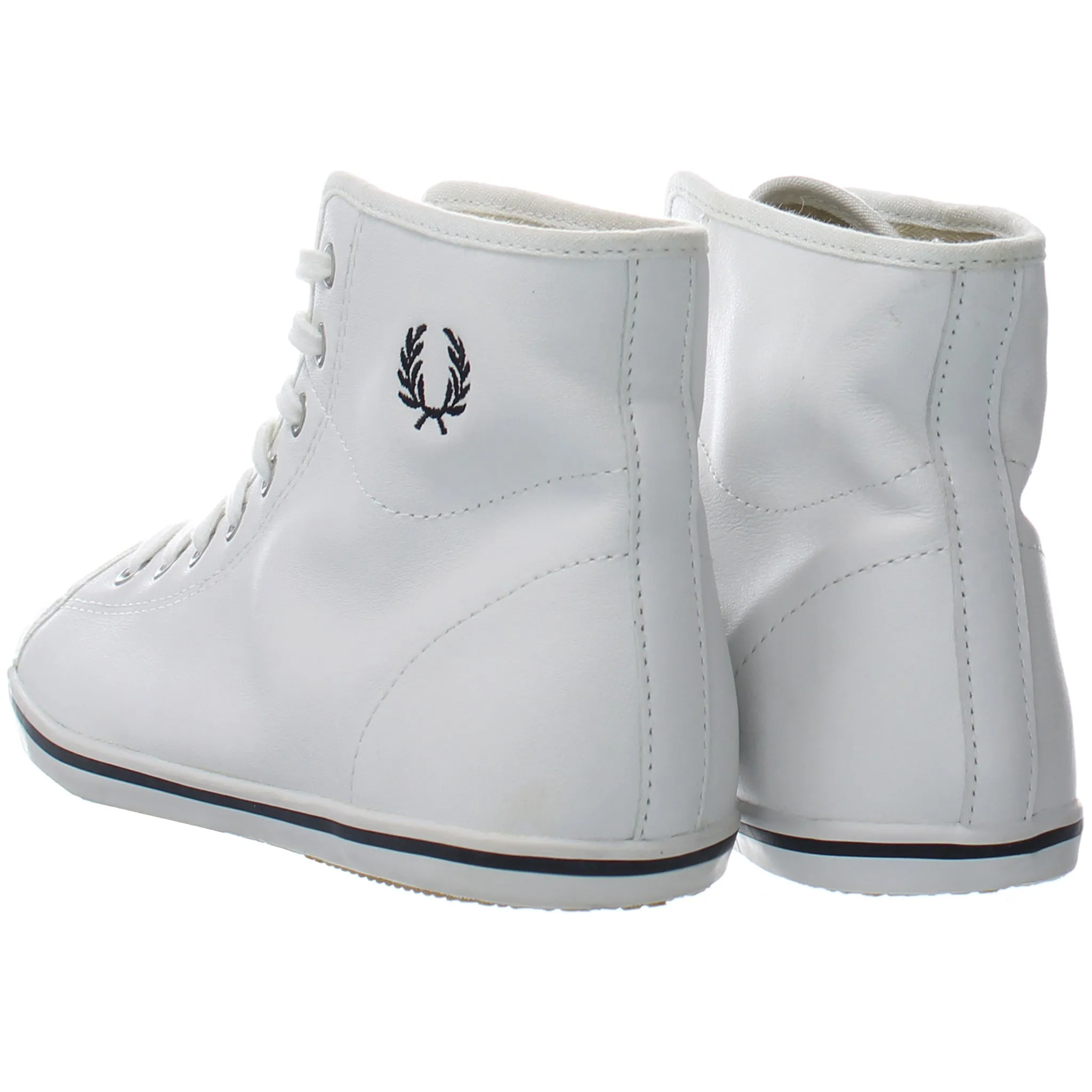 Fred Perry Hi Womens White Plimsolls