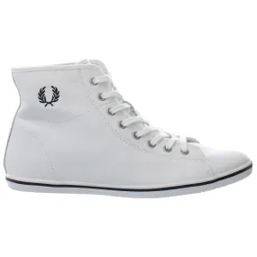 Fred Perry Hi Womens White Plimsolls