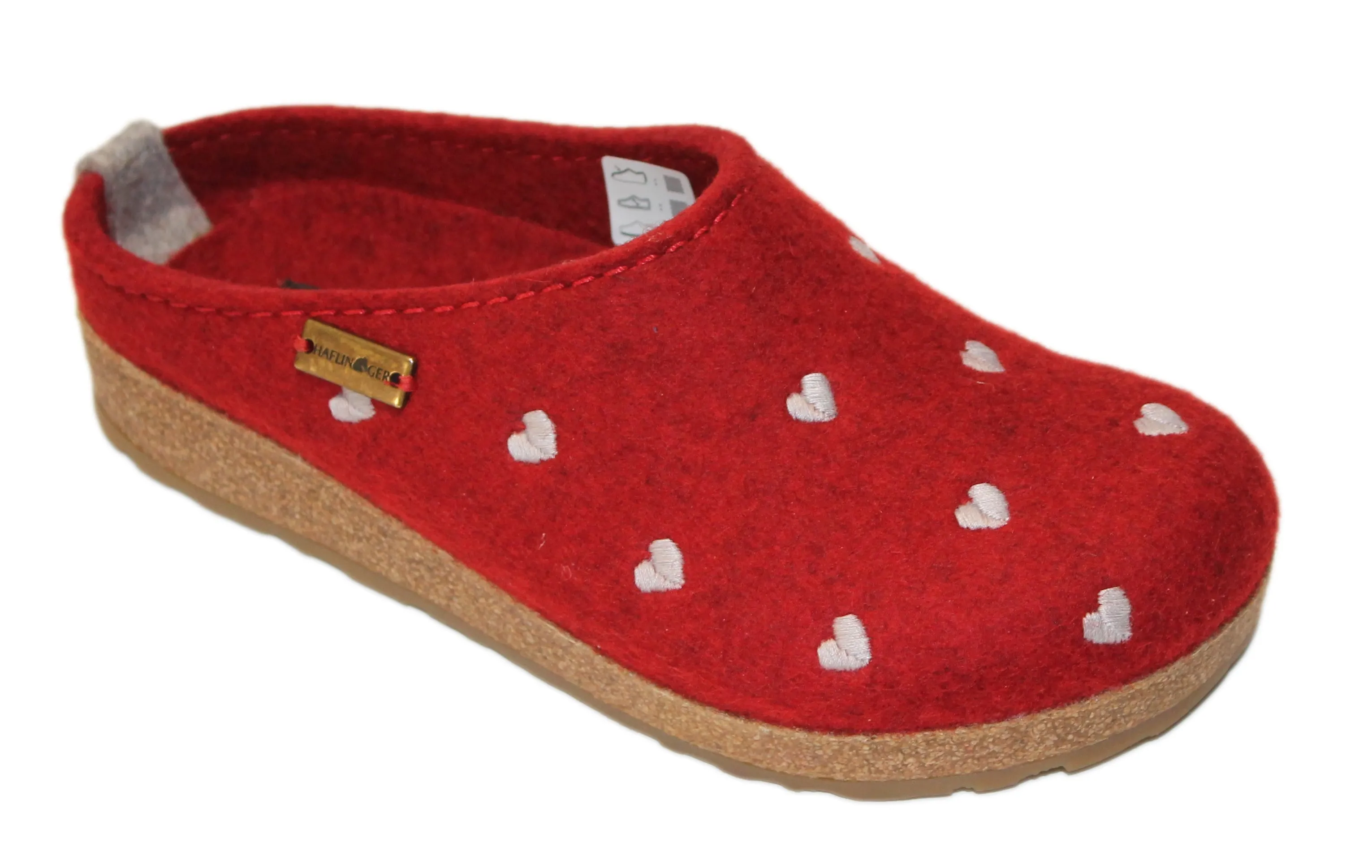 Haflinger Women's Grizzly Cuoricino Slipper Clog