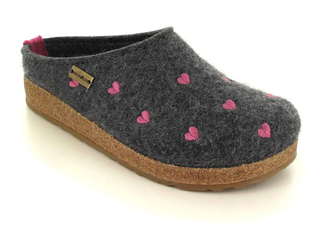 Haflinger Women's Grizzly Cuoricino Slipper Clog