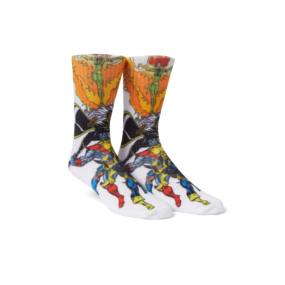 HUF HUF X X-MEN SENSE SHATTERING CREW SOCK-WHITE