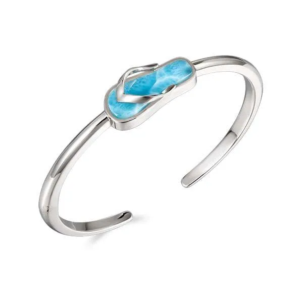 Larimar Beach Slipper Bangle