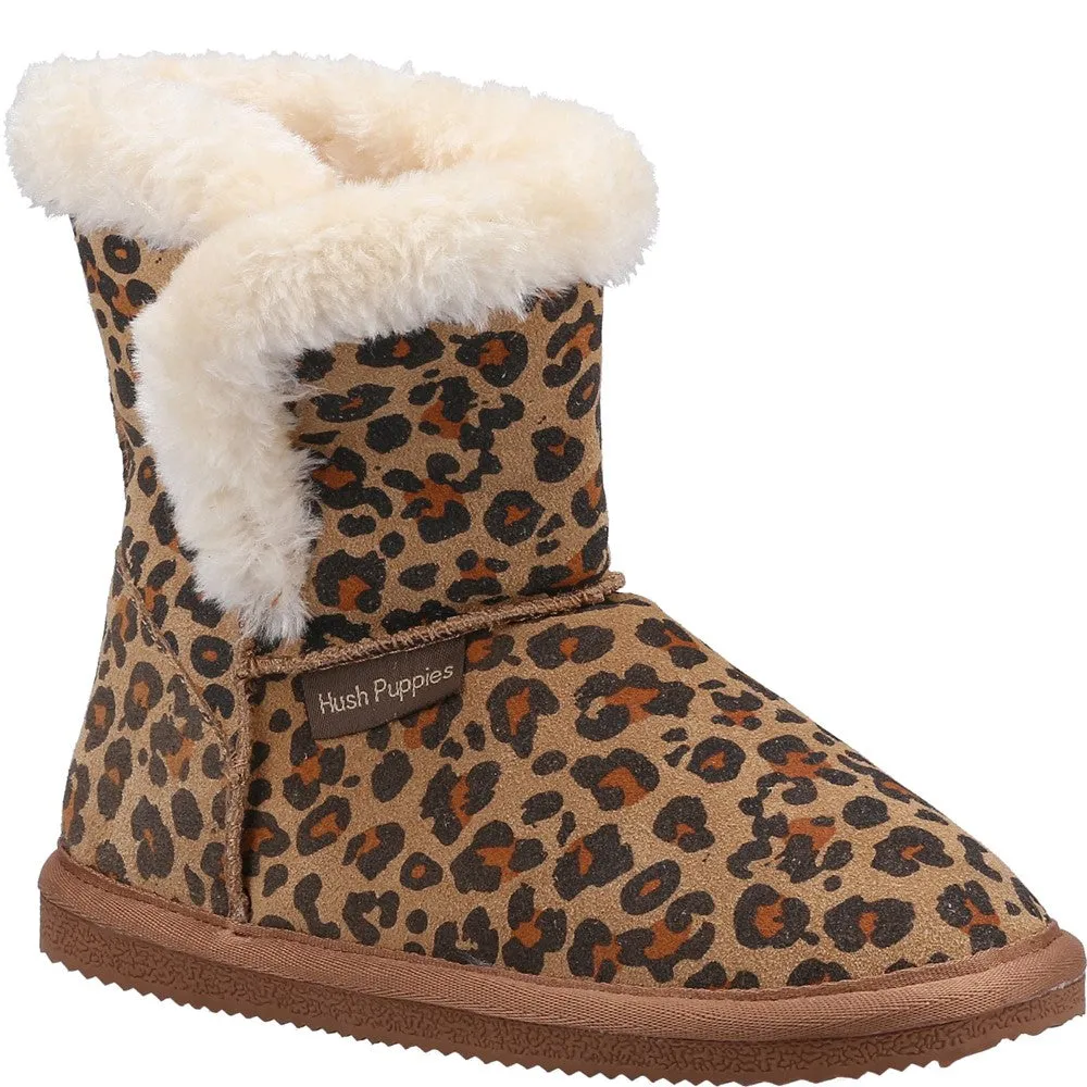 Leopard Print Ashlynn Bootie Slipper