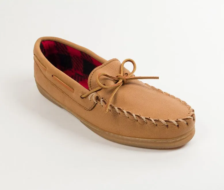 Minnetonka - MOOSEHIDE FLEECE MOC NATURAL - 3950