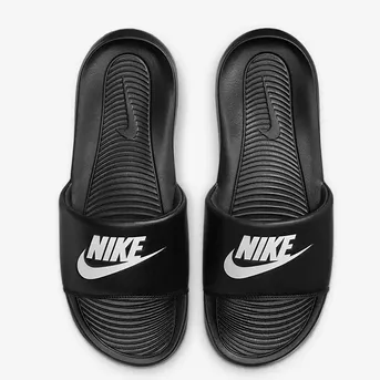 Nike adult beach or swimming pool slipper Victory One Slide CN9675 002 black-white