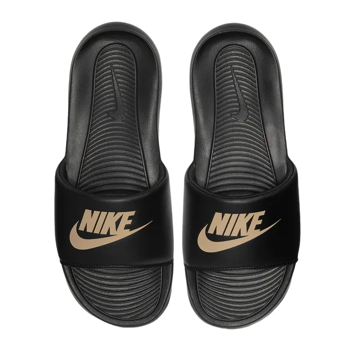 Nike adult beach or swimming pool slipper Victory One Slide CN9675 006 black-gold