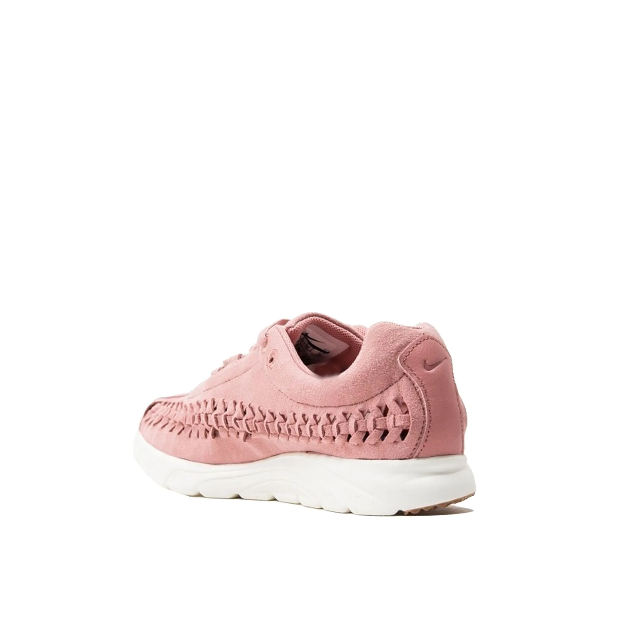 Nike Mayfly Woven Lace Up Pink Suede Leather Womens Trainers 833802 601