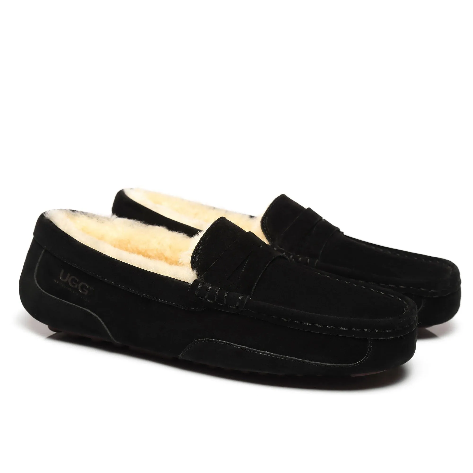 Premium Sheepskin Men UGG Moccasin