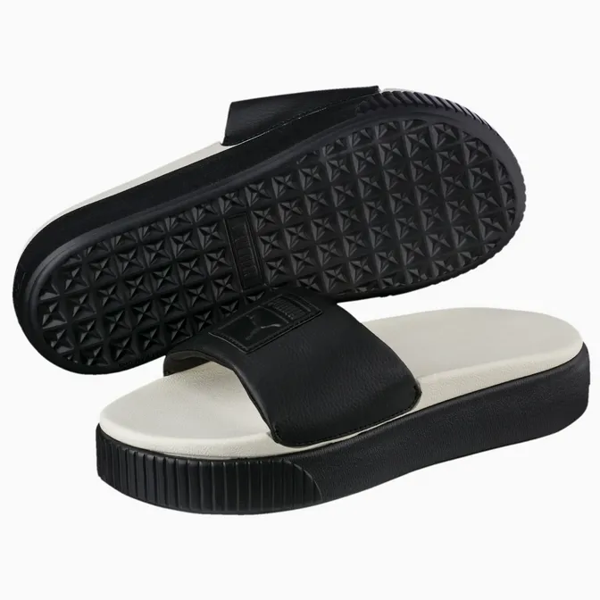 Puma Platform Slide wedge slipper 366121 04 black-white