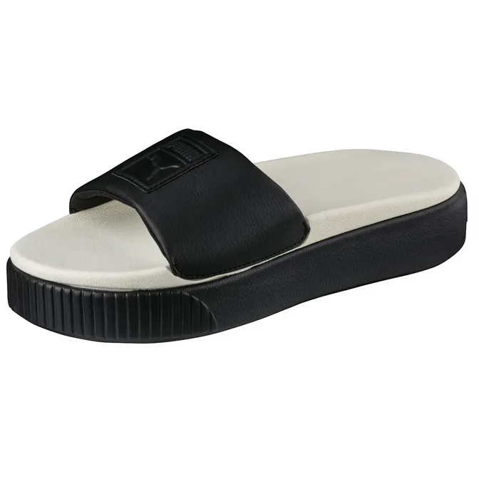 Puma Platform Slide wedge slipper 366121 04 black-white