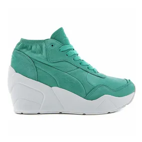 Puma Trinomic Wedge Green Womens Trainers