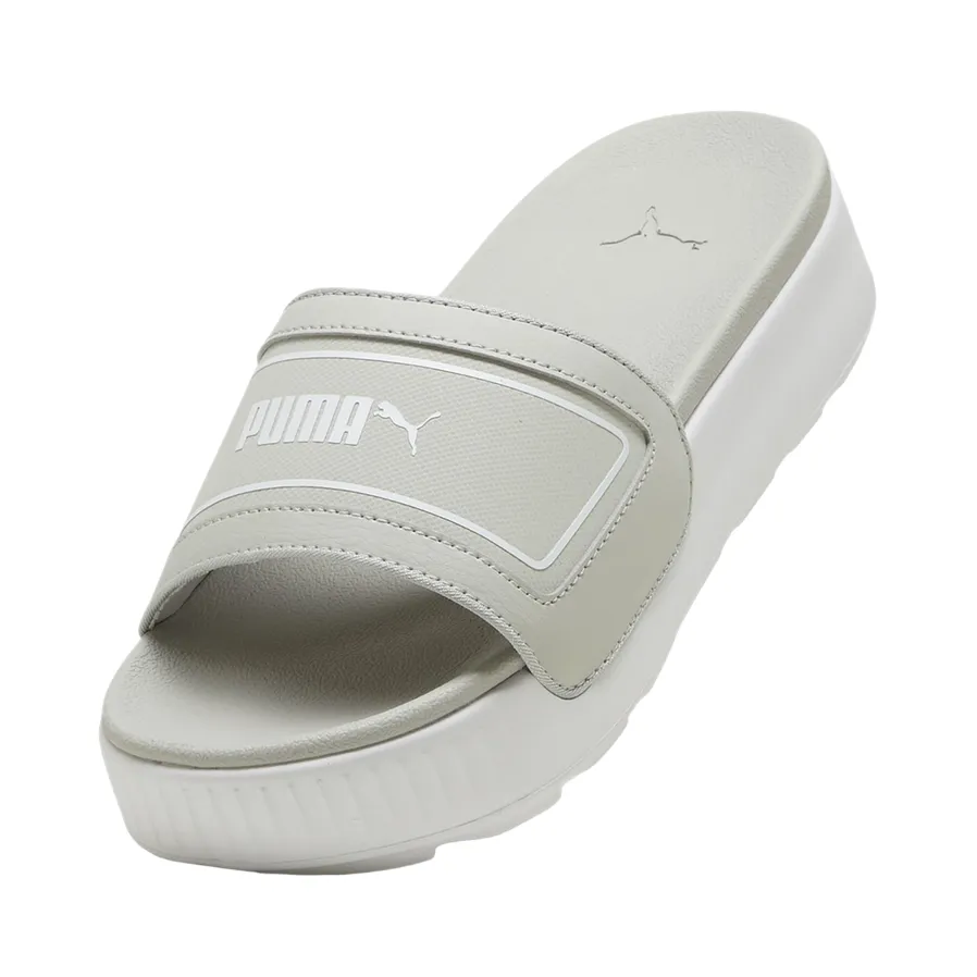 Puma women's slipper with wedge Karmen Slide 389073-01 mastic