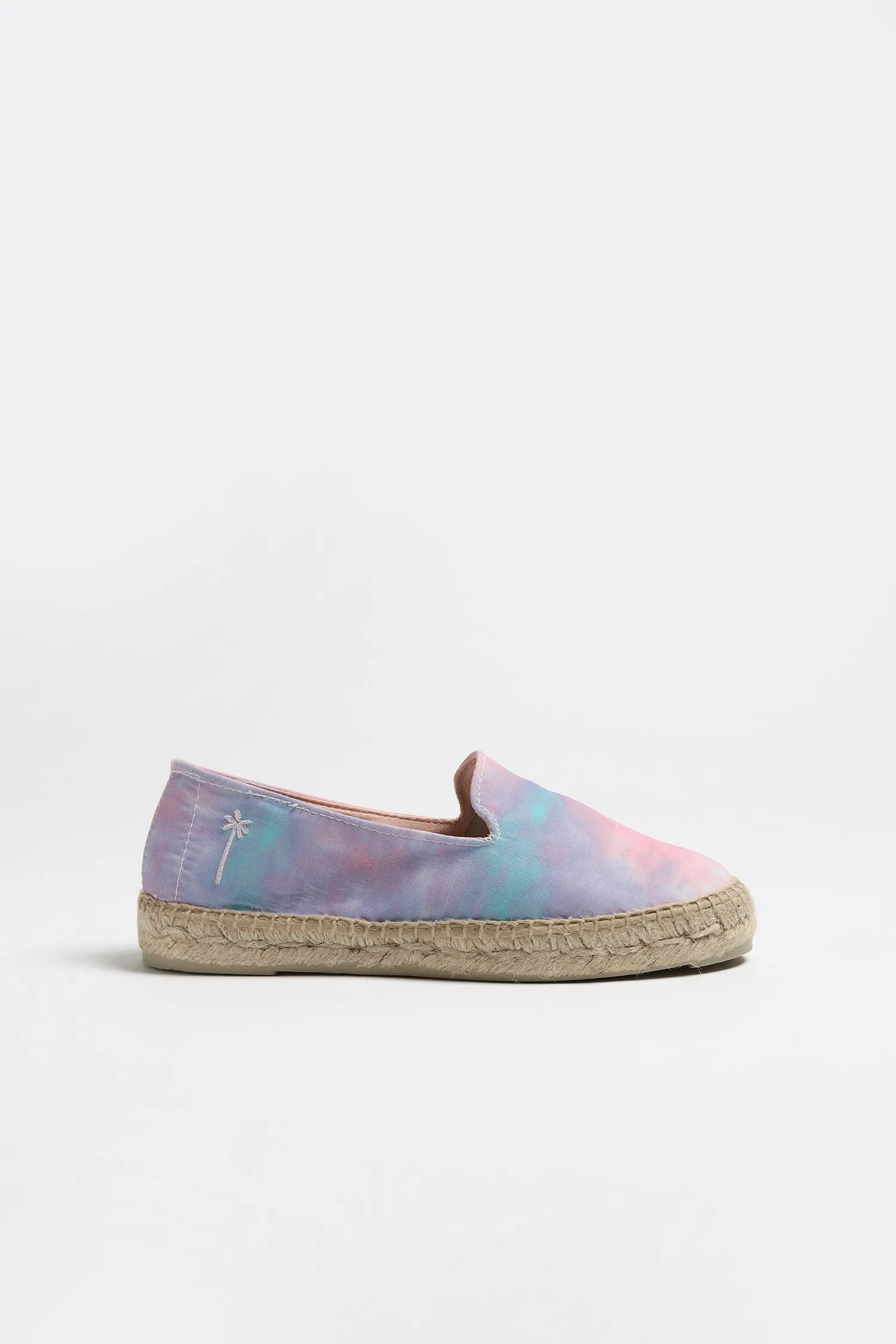 Slipper in Tie Dye Indigo