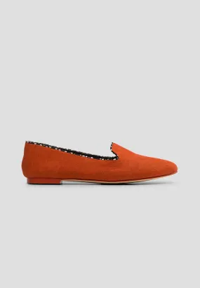 SLIPPER VEGAN SUEDE TERRACOTA