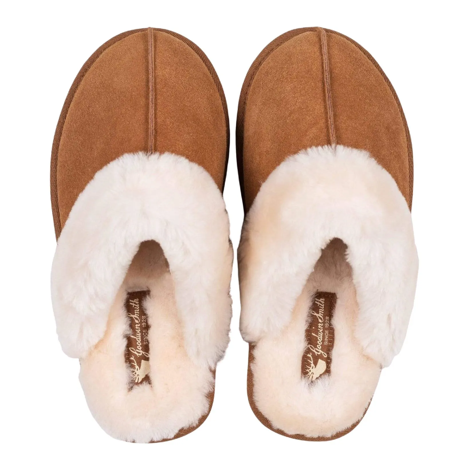 SUZIE TAN SHEEPSKIN SLIPPER MULE