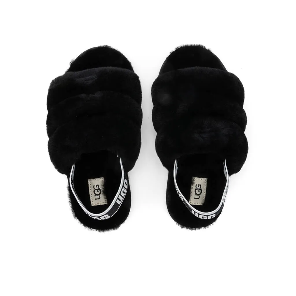 Toddlers Fluff Yeah Slide - Black