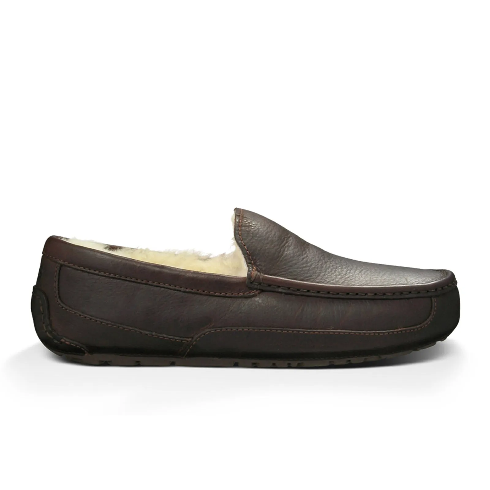 UGG Ascot Leather Slipper (Men) - Dark Spice