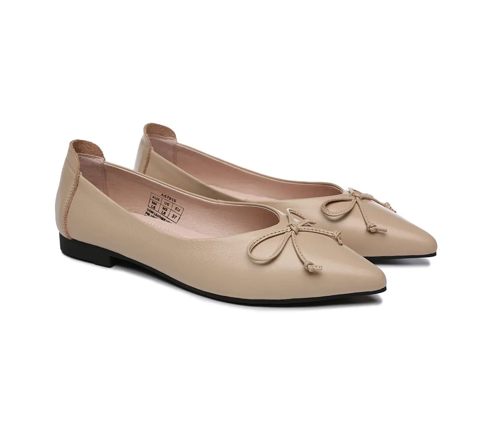 UGG Australian Shepherd Leather Flats Women Paulina