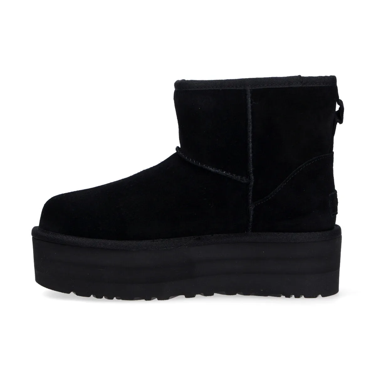 UGG classic mini platform camoscio nero