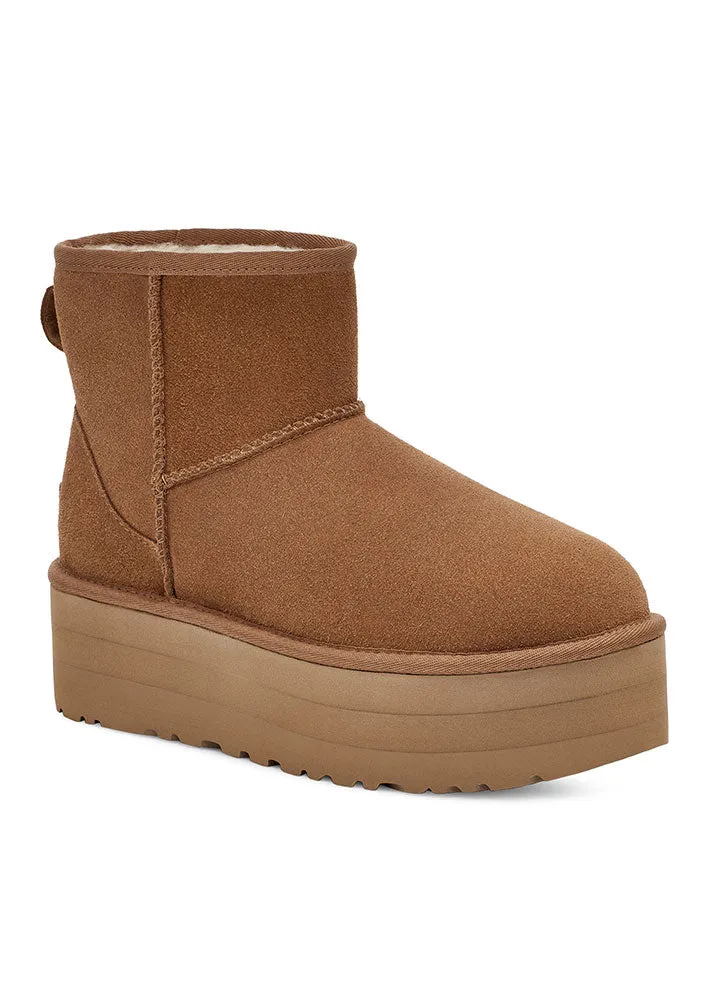 UGG Classic Mini Platform Stvler - Chestnut