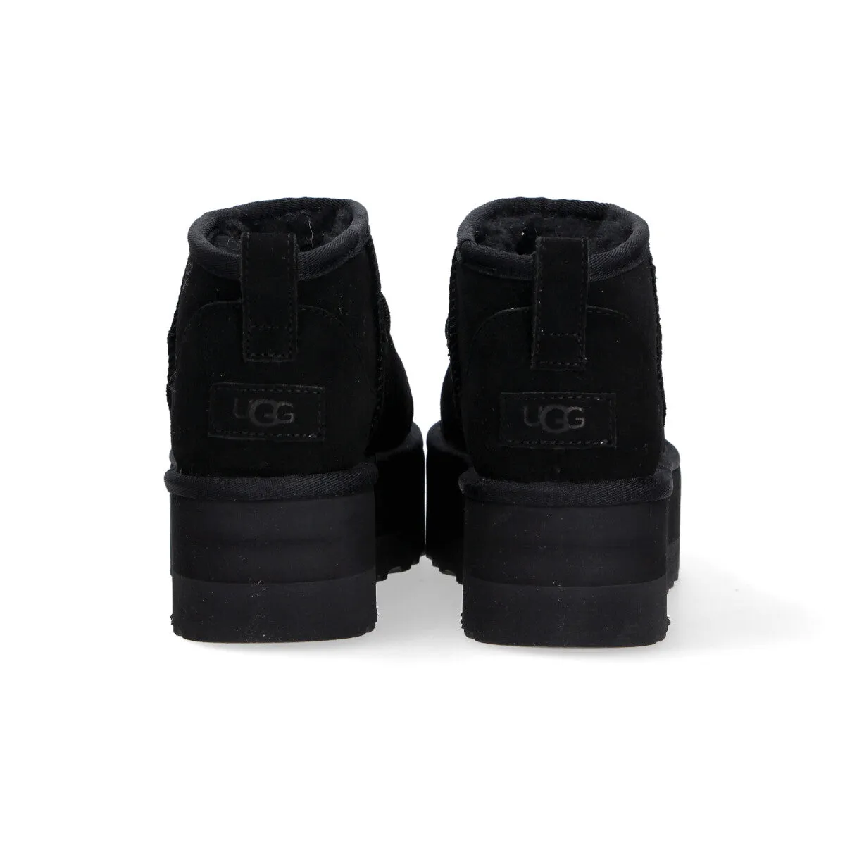 UGG classic ultra mini platform camoscio nero all