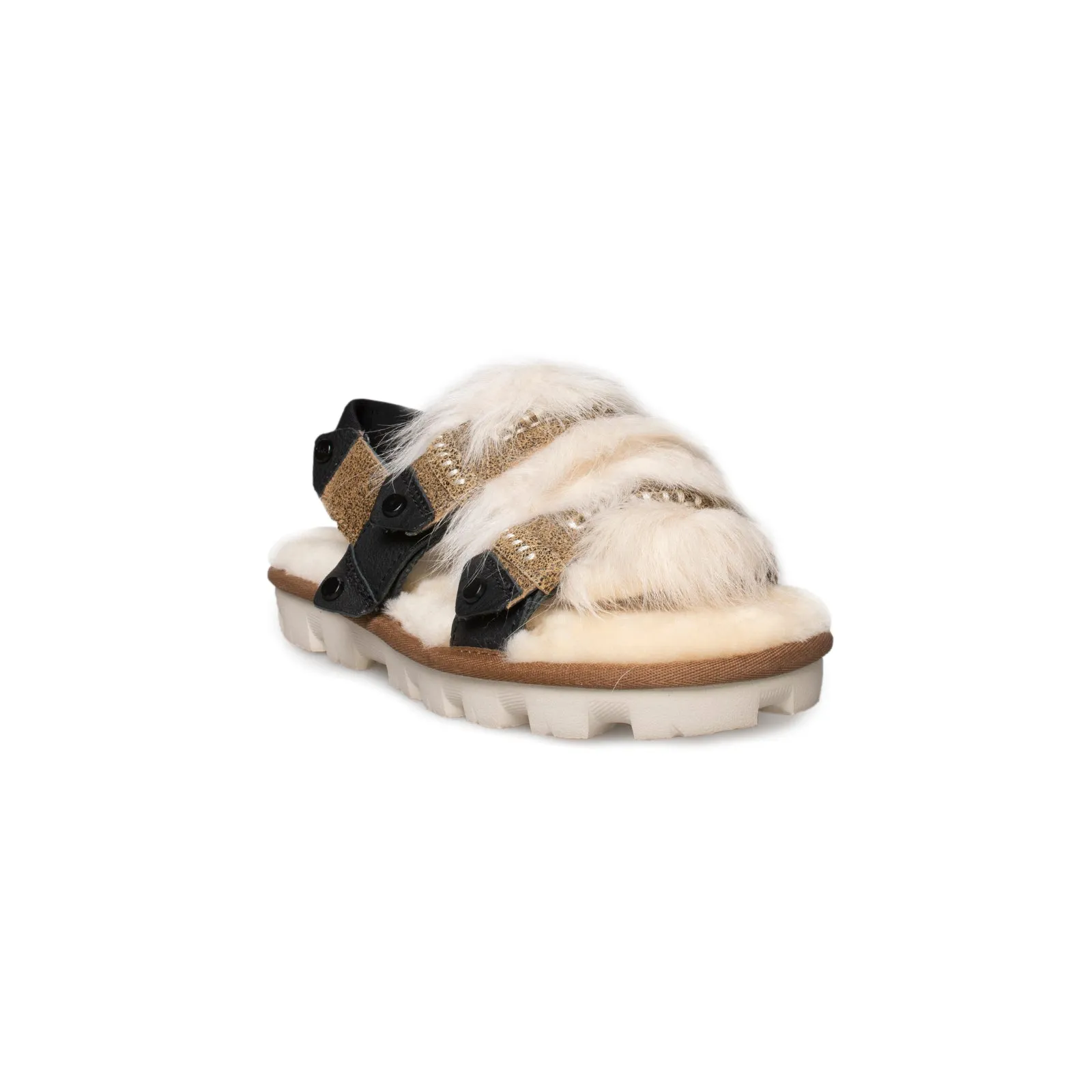 UGG Fluff Punk Slingback Chestnut Sandals - Women's