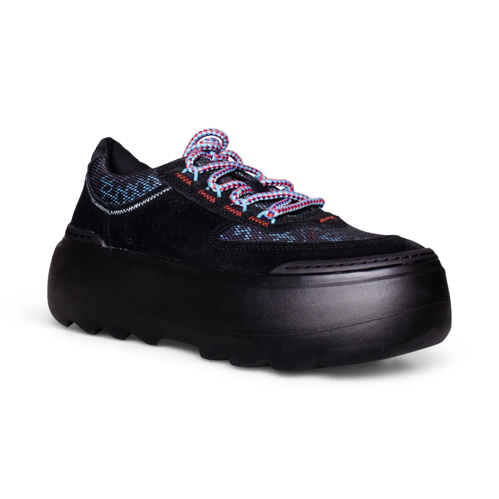 UGG Marin Mega Lace Heritage Braid Black Sneakers - Women's