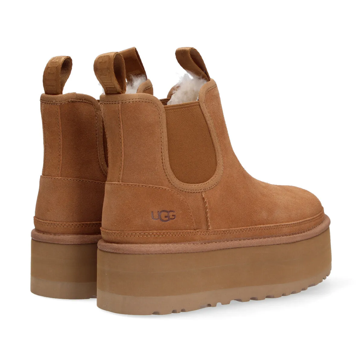 UGG neumel platform chelsea cuoio