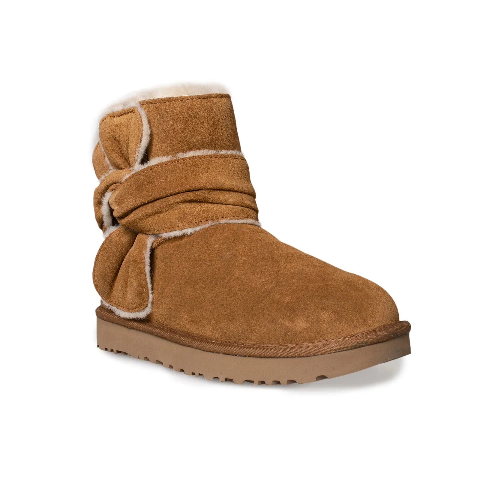 UGG Spill Seam Bow Chestnut Boot's - Women's