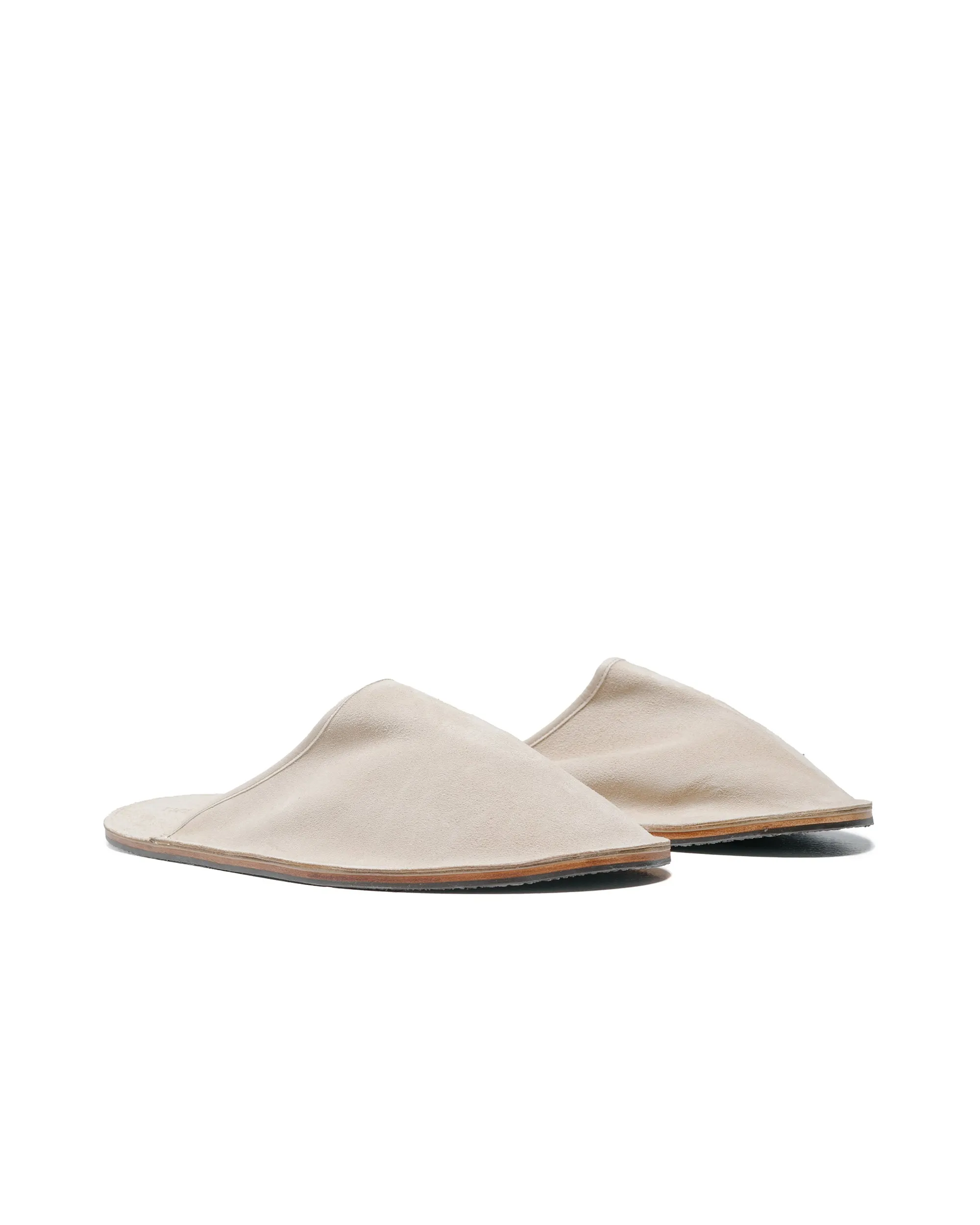 Viberg Slide Parchment Janus Calf Suede