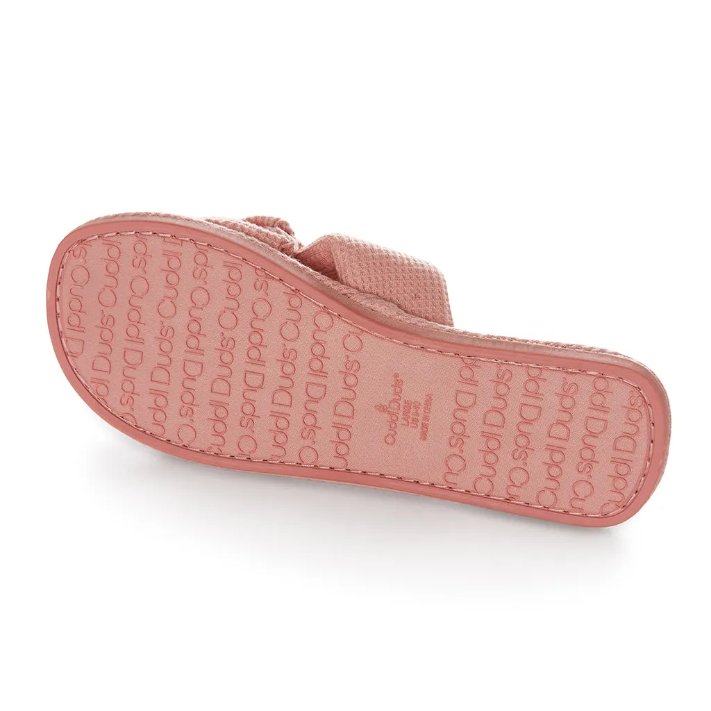 Waffle Jersey X-Band Slide Slipper