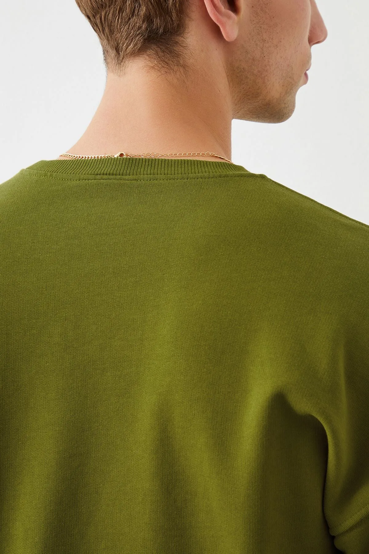 Ziggy Crop Oversize Green Men's Sweatshirt